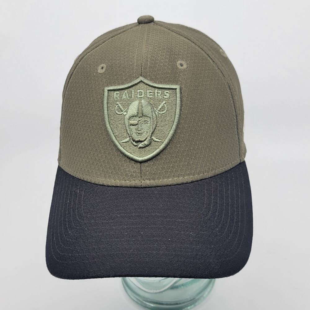 Las Vegas Raiders Salute to Service New Era 39THIRTY NFL Stretch Hat Sz S/M